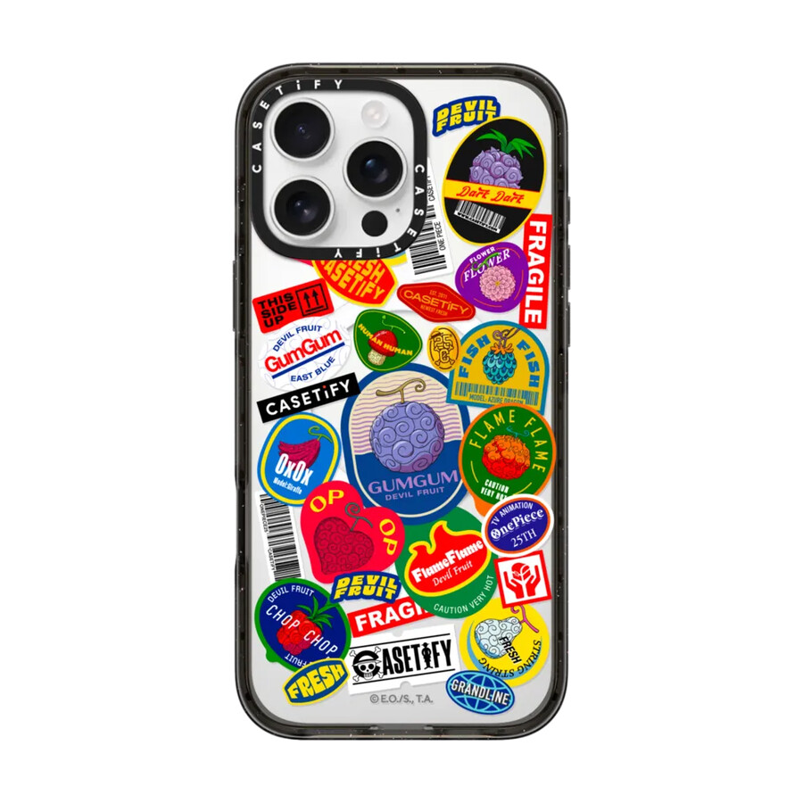 Étui autocollant avec étiquette fruits du démon et magsafe